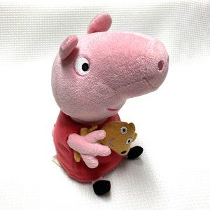 Cute Peppa Pig plush toy soft plush animal pig toy small Teddy 7" Pink